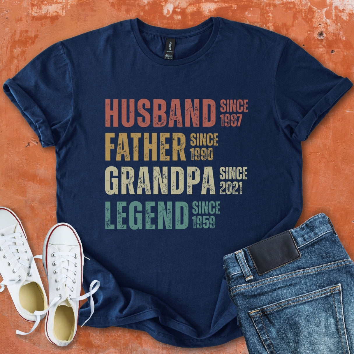 Husband Father Grandpa Legend Tee