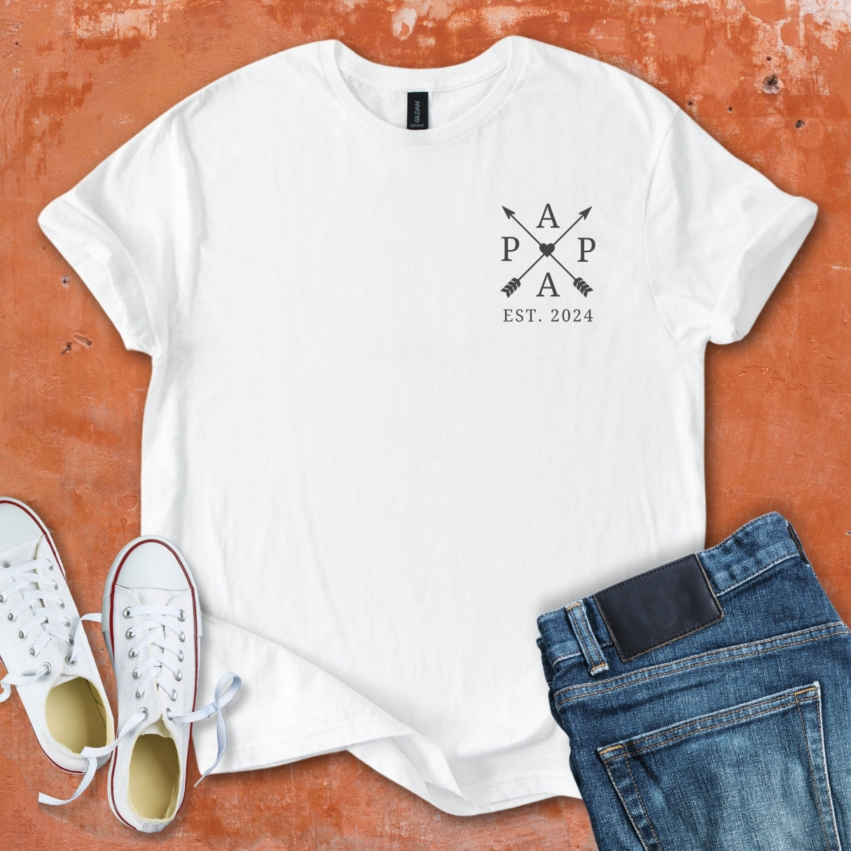 PAPA - Pocket Arrow with Heart Tee
