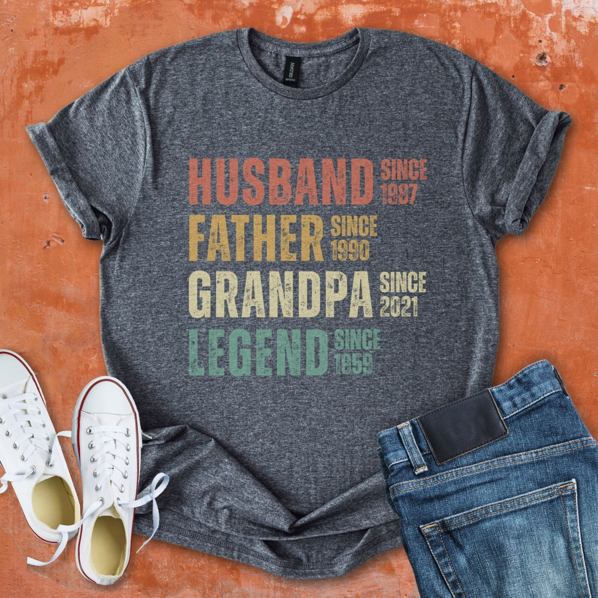 Husband Father Grandpa Legend Tee