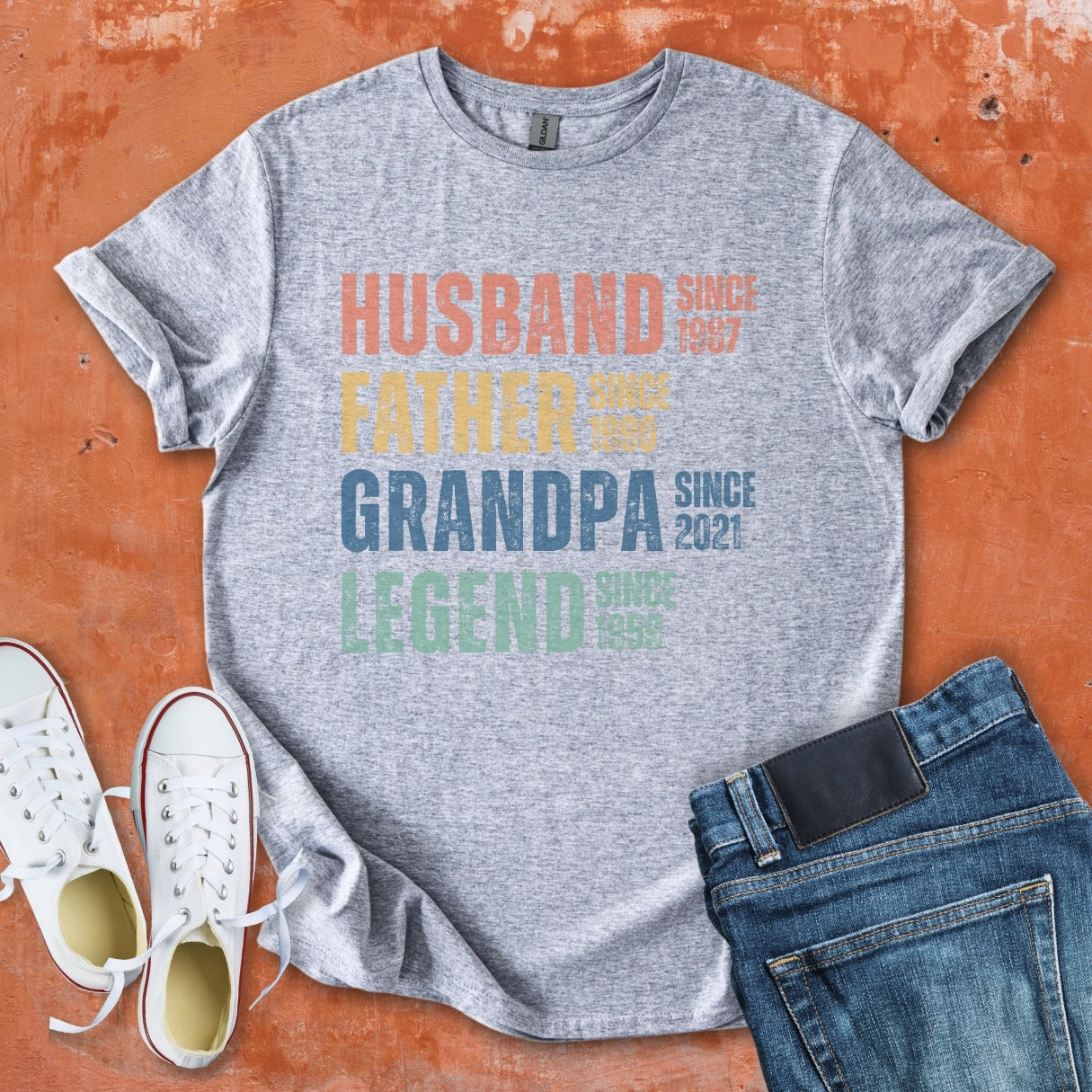 Husband Father Grandpa Legend Tee