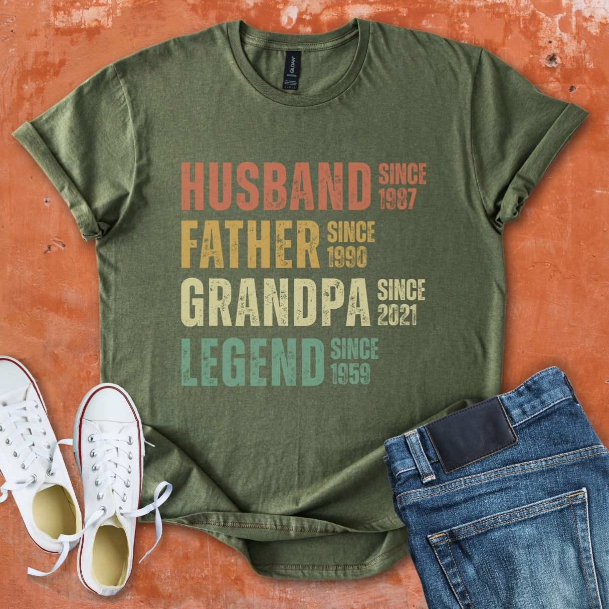 Husband Father Grandpa Legend Tee