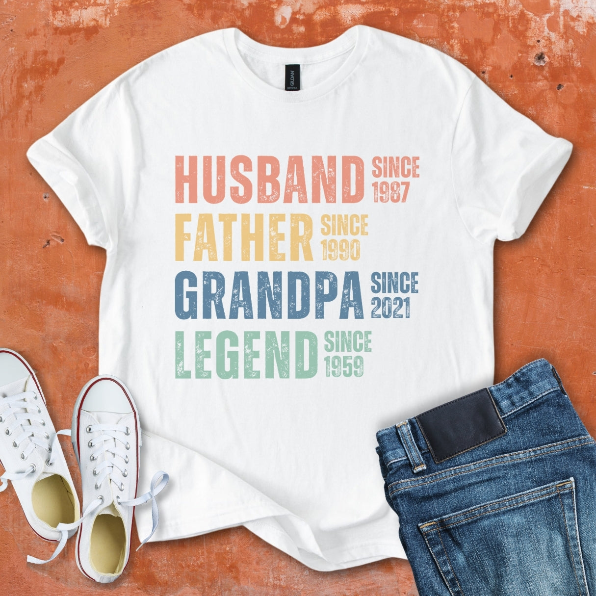 Husband Father Grandpa Legend Tee