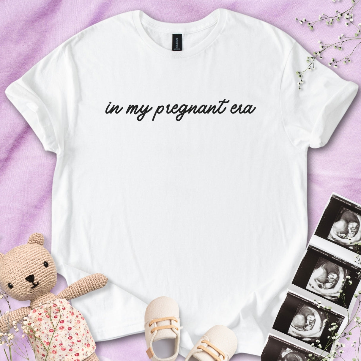 In My Pregnant Era Minimalistic Tee