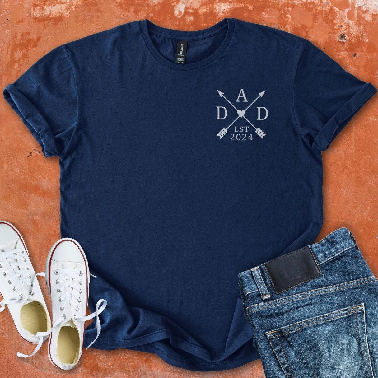 DAD - Pocket Arrow with Heart Tee