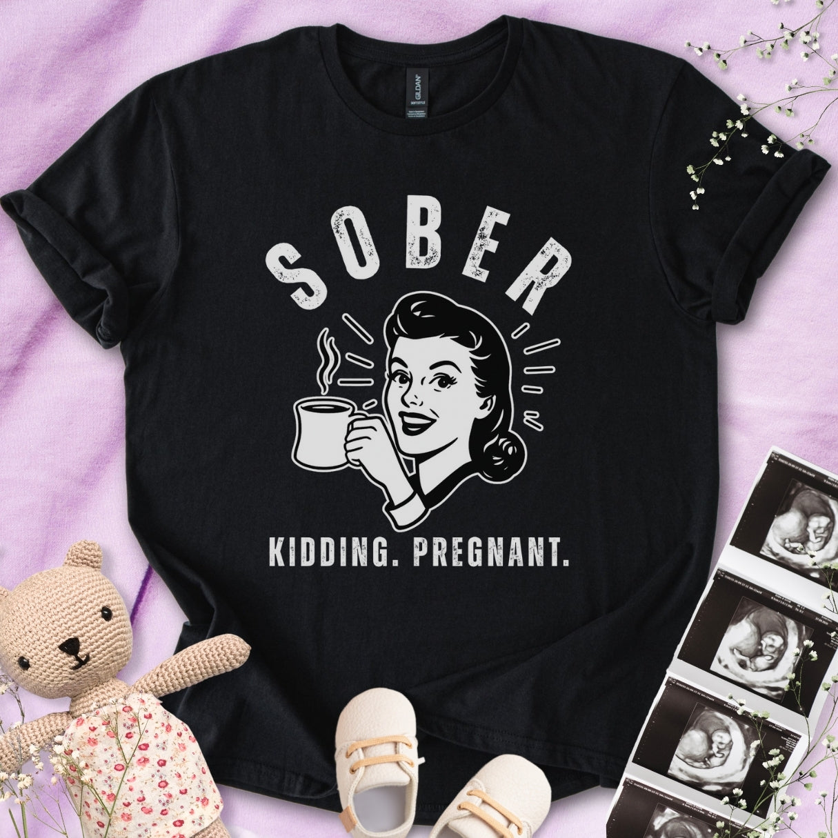 Sober Pregnancy Tee