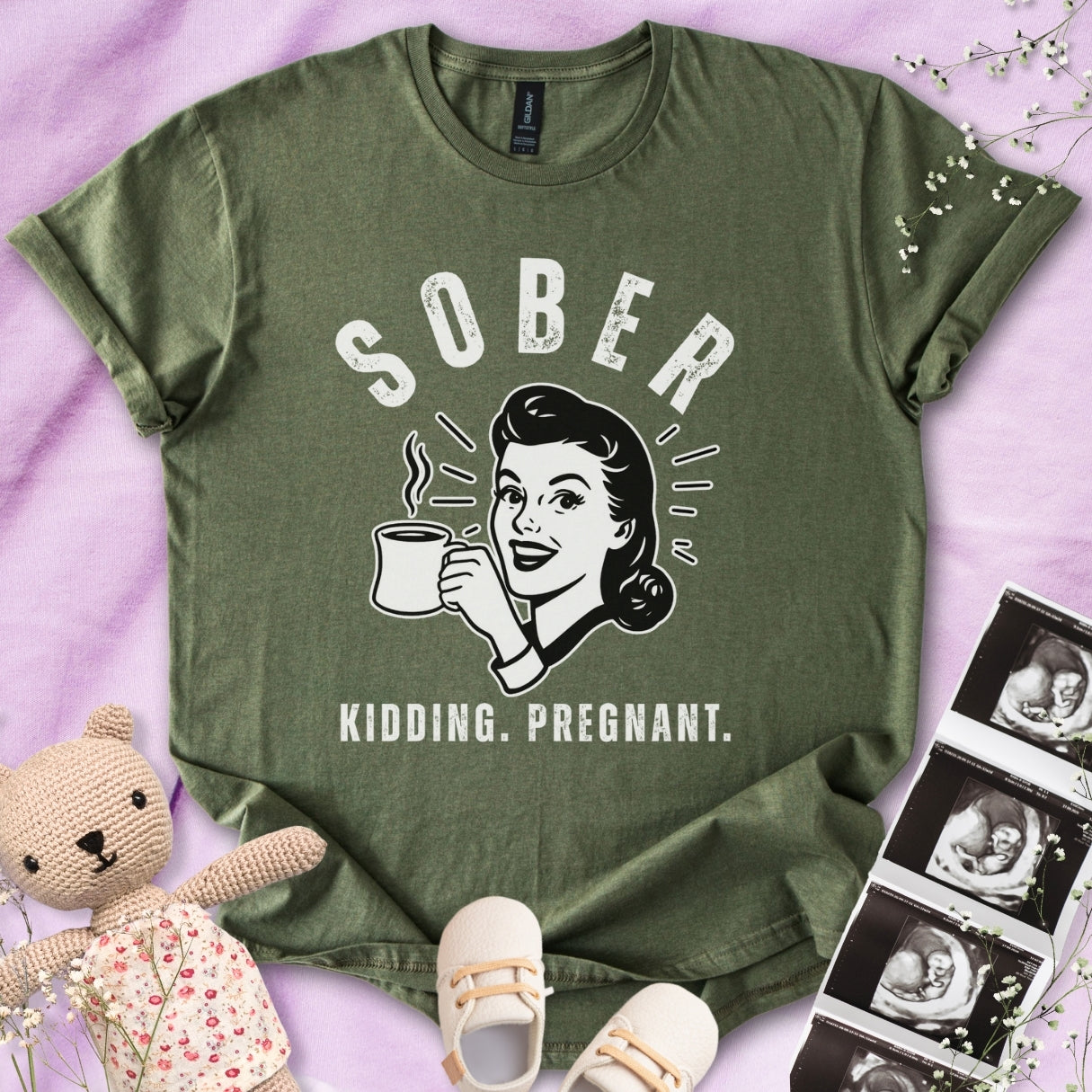 Sober Pregnancy Tee
