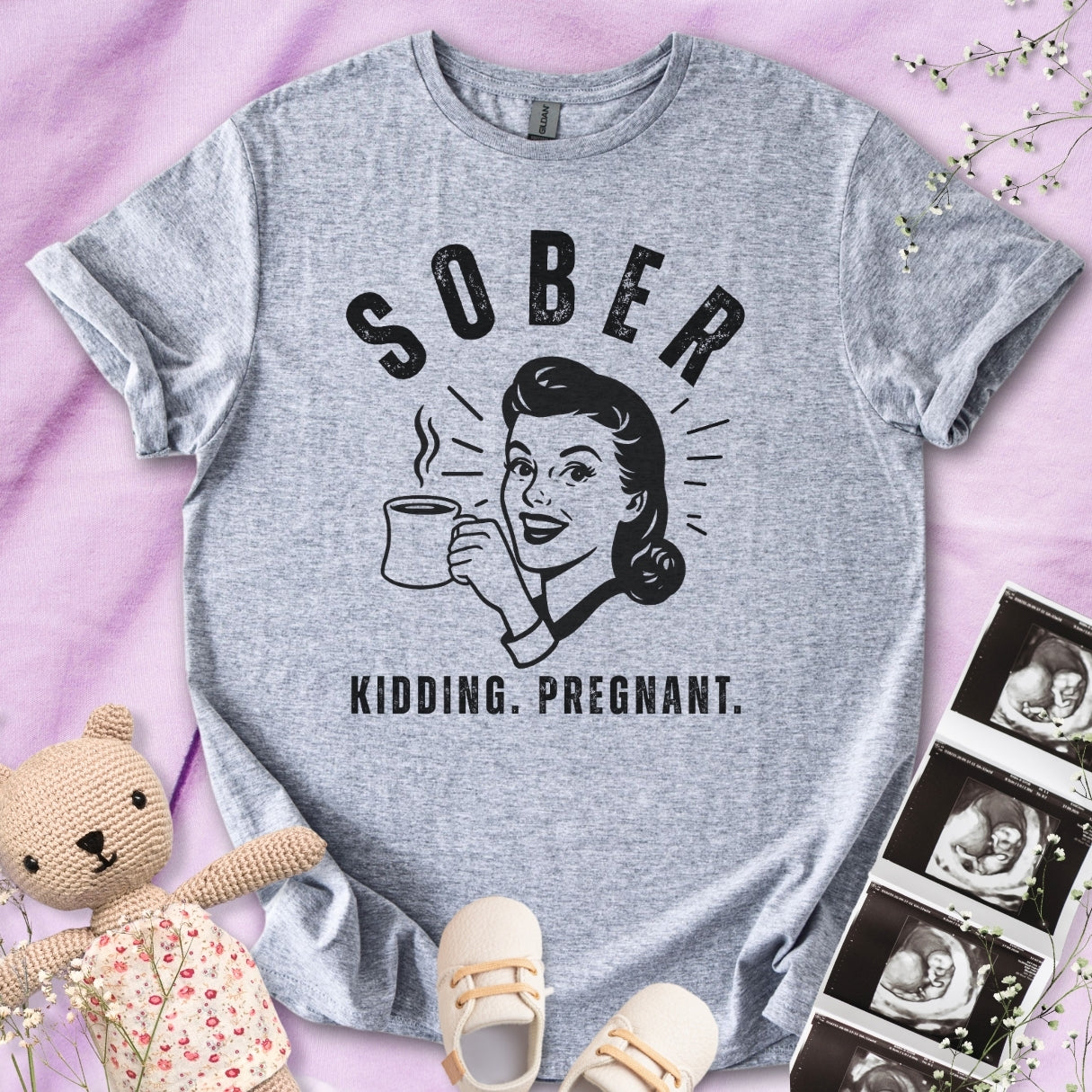 Sober Pregnancy Tee