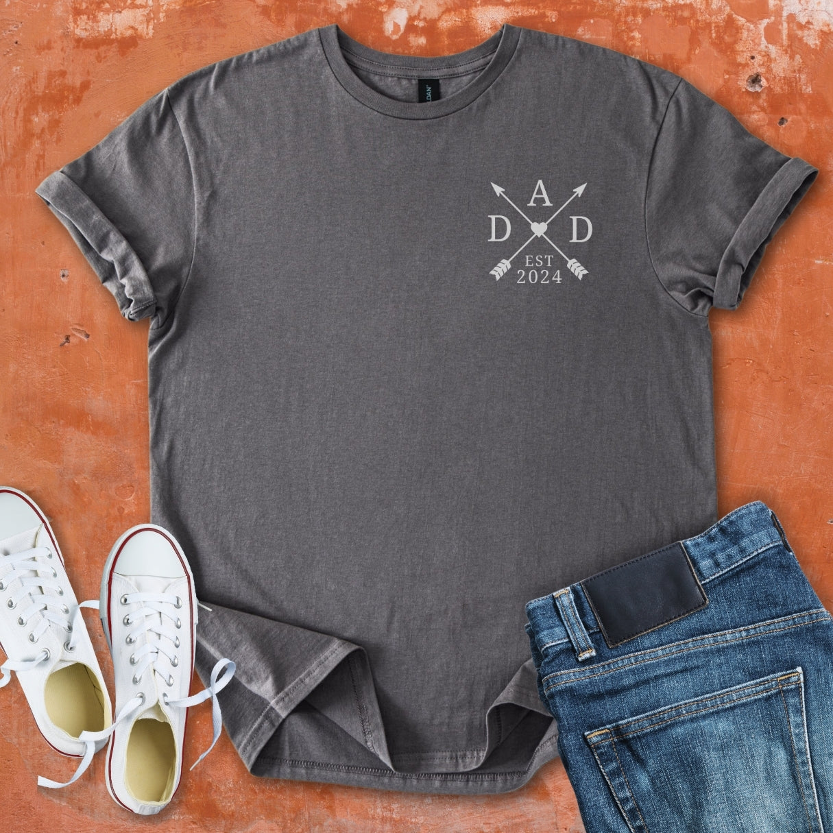 DAD - Pocket Arrow with Heart Tee