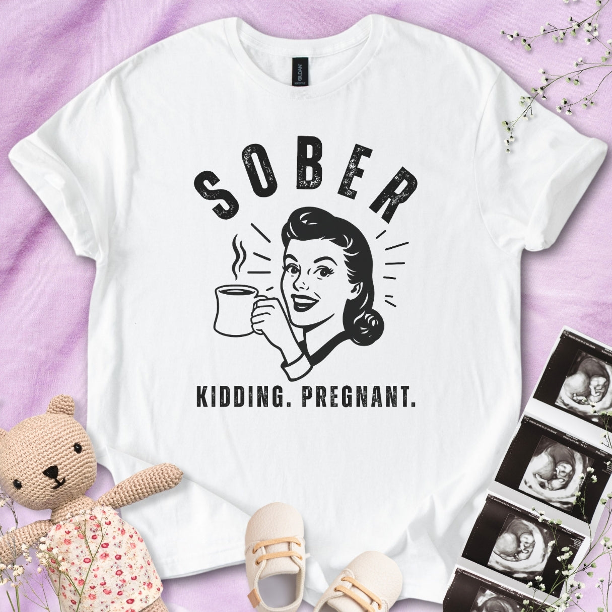 Sober Pregnancy Tee
