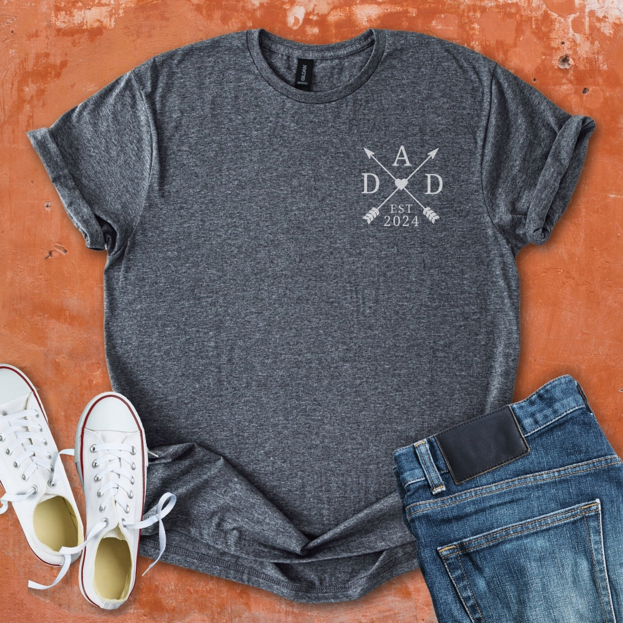 DAD - Pocket Arrow with Heart Tee