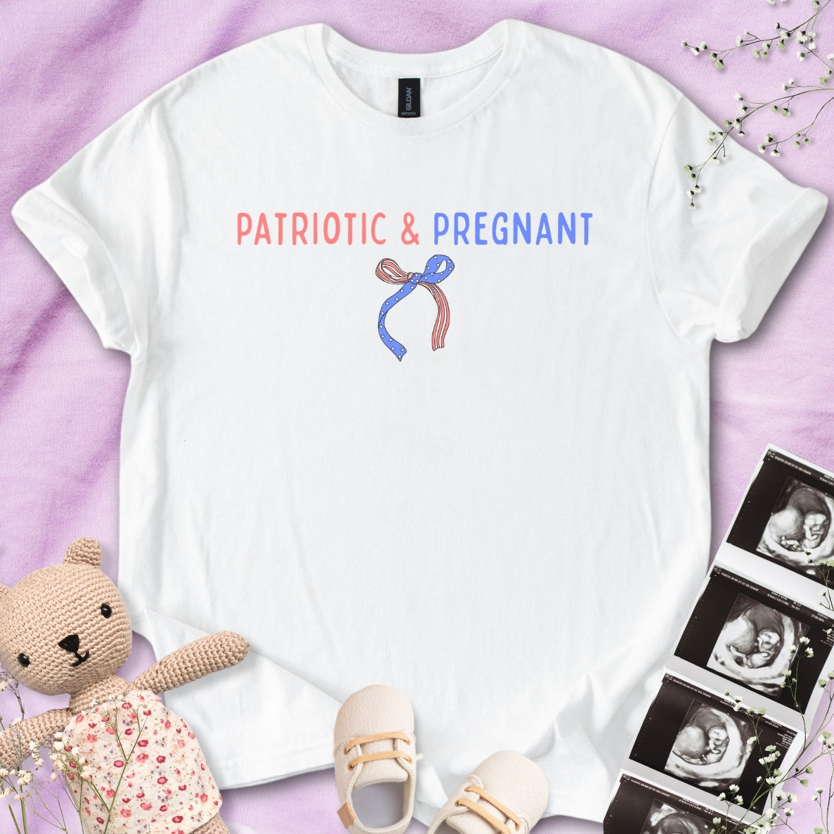 Patriotic & Pregnant Tee