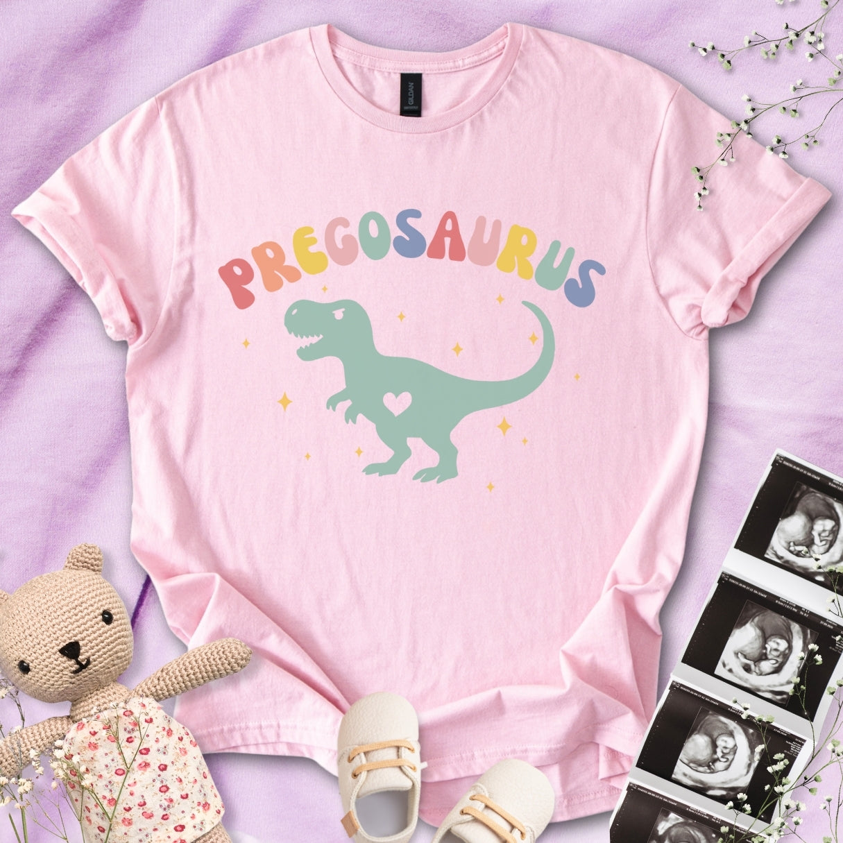 Pregosaurus Colorful Tee