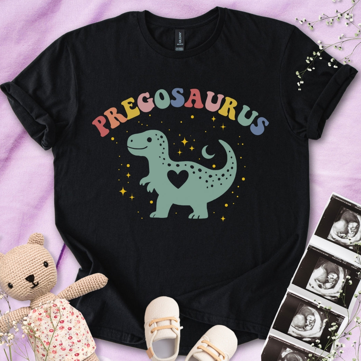 Pregosaurus Heart Tee