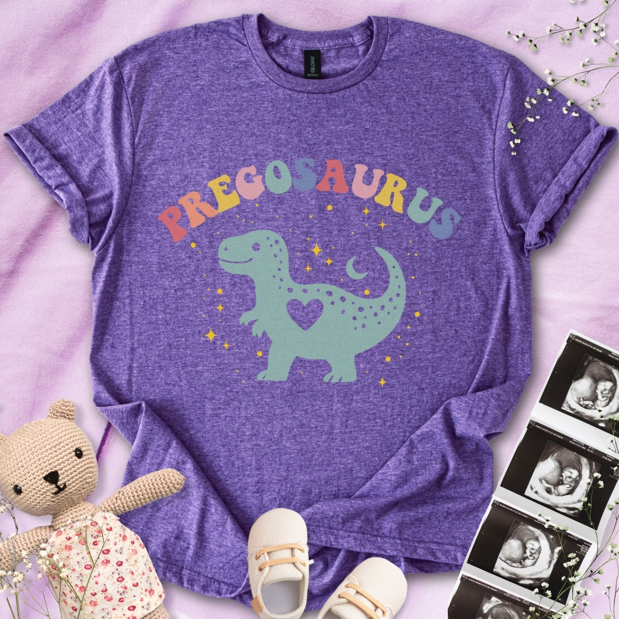 Pregosaurus Heart Tee