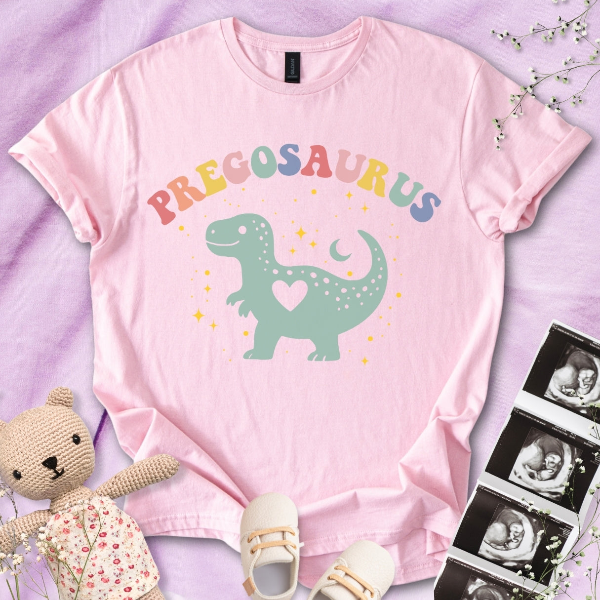 Pregosaurus Heart Tee