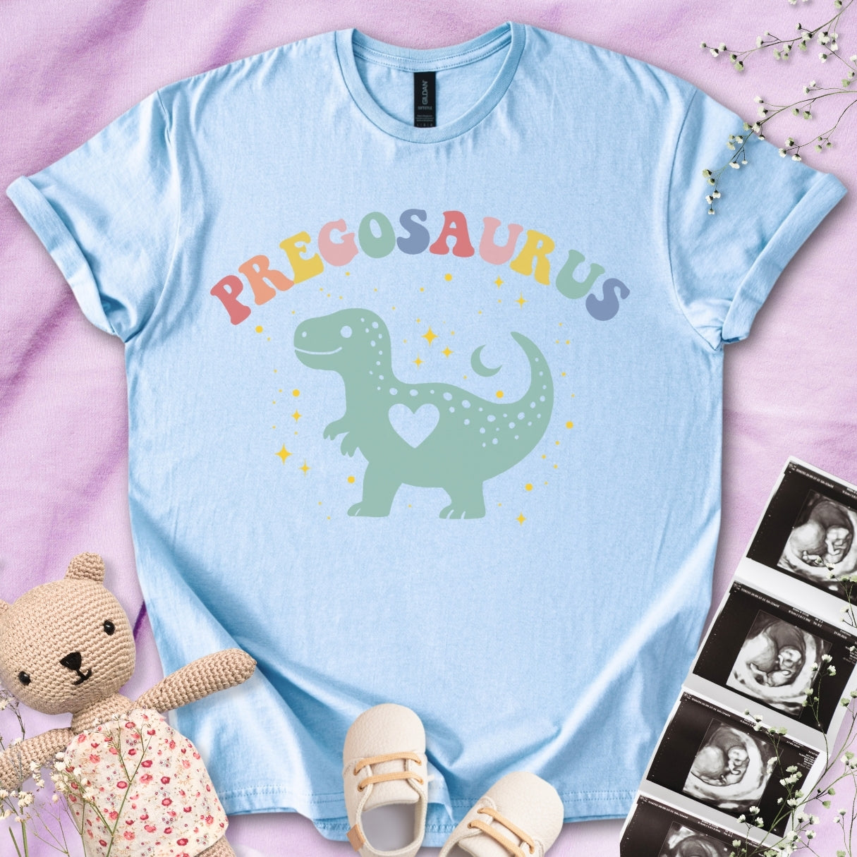 Pregosaurus Heart Tee