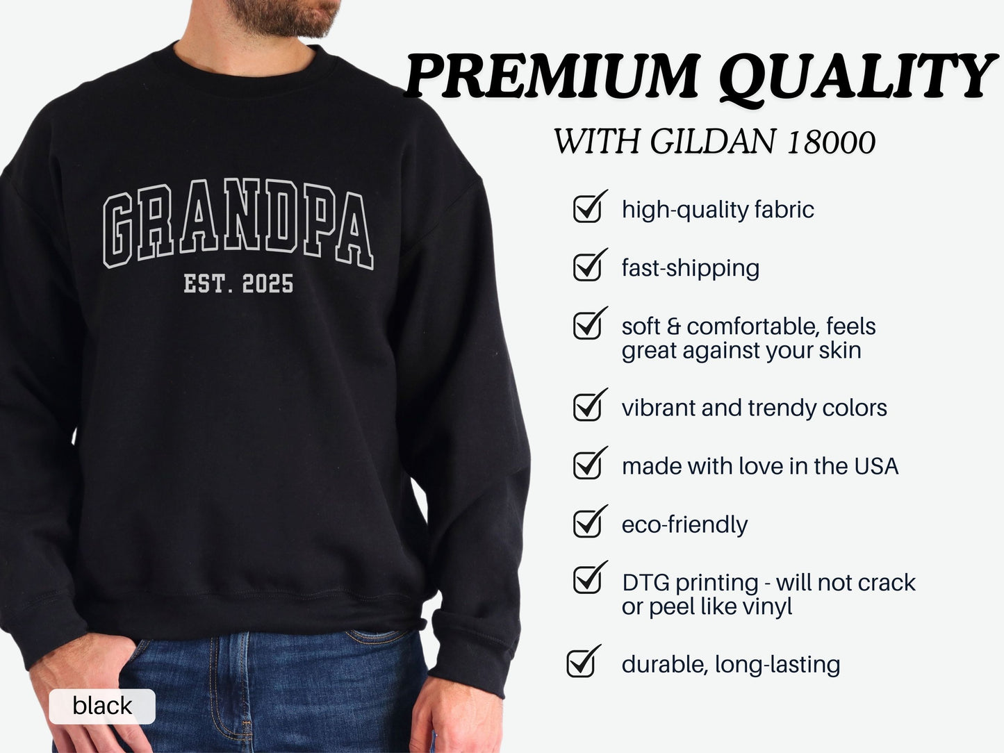 Varsity Male - grandpa 2025 - Gildan 18000