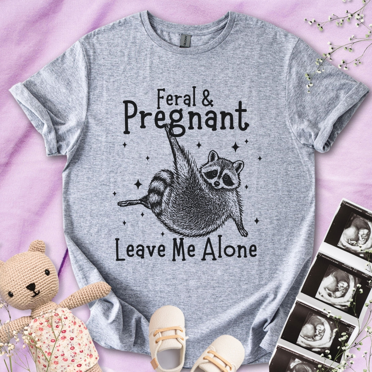 Feral & Pregnant - Leave Me Alone Tee