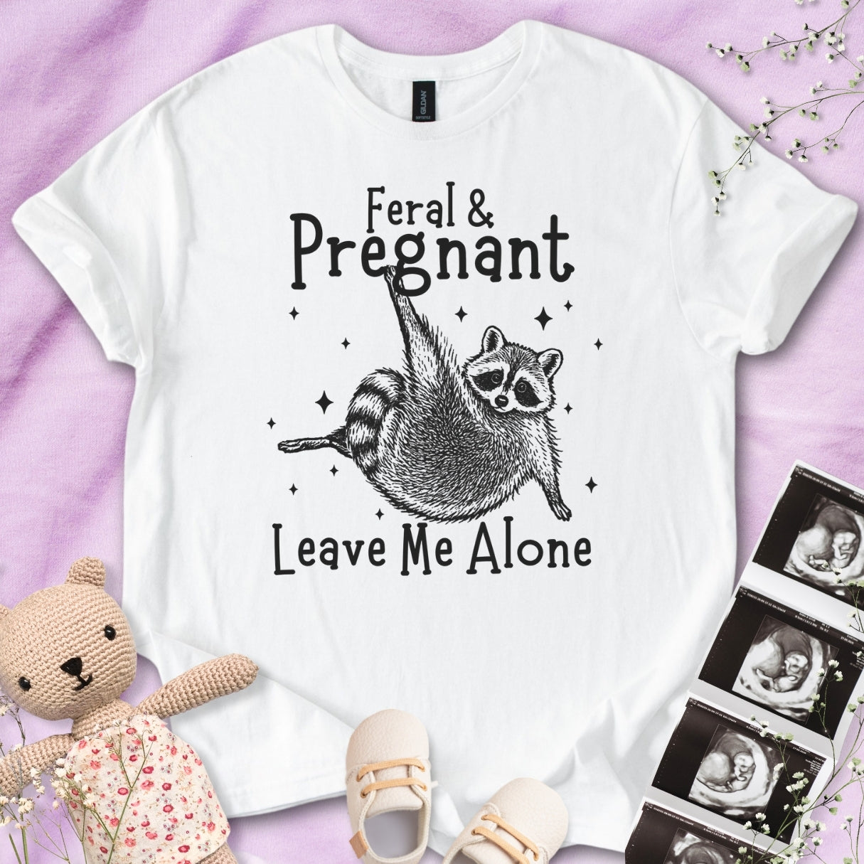 Feral & Pregnant - Leave Me Alone Tee