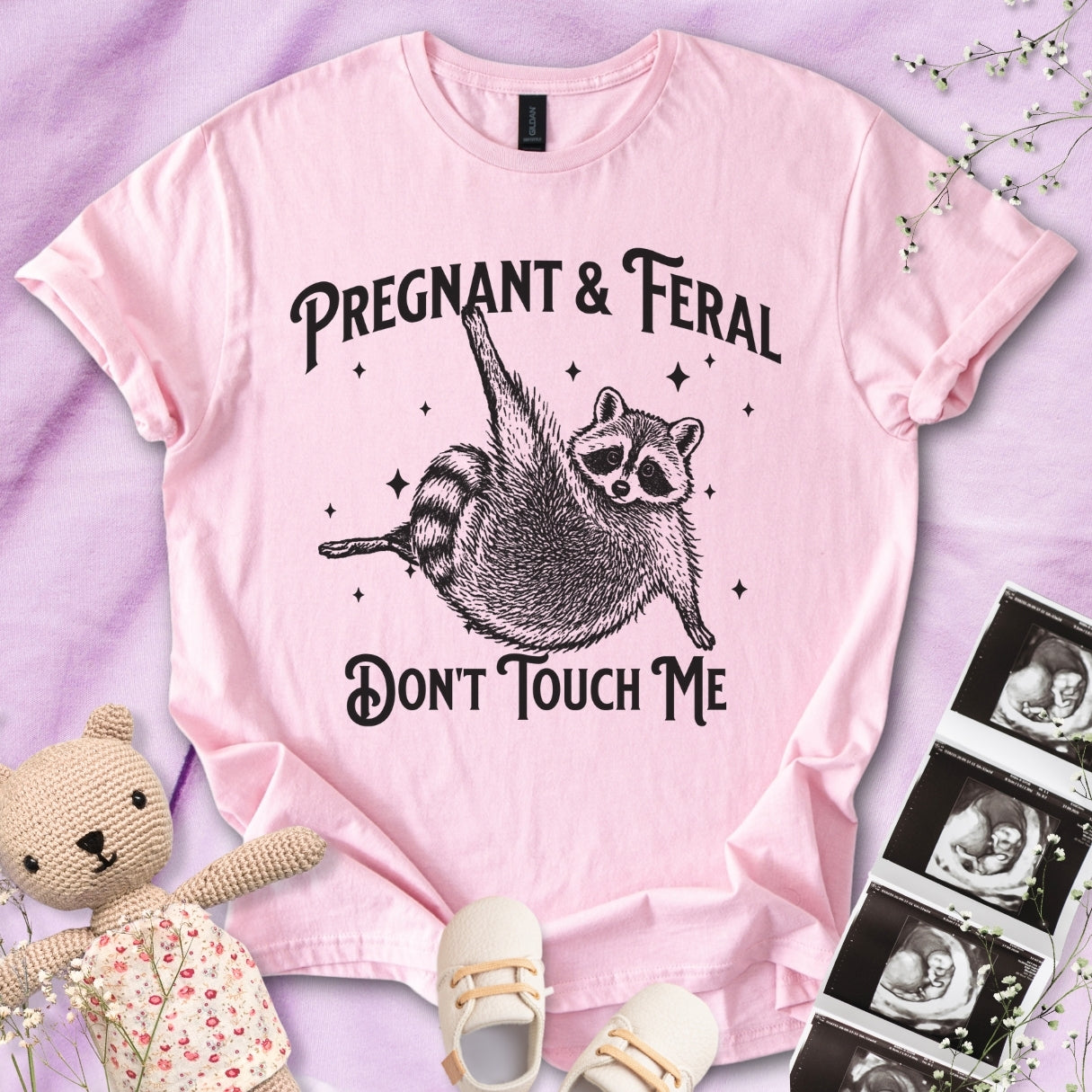 Feral & Pregnant - Don't Touch Me Tee