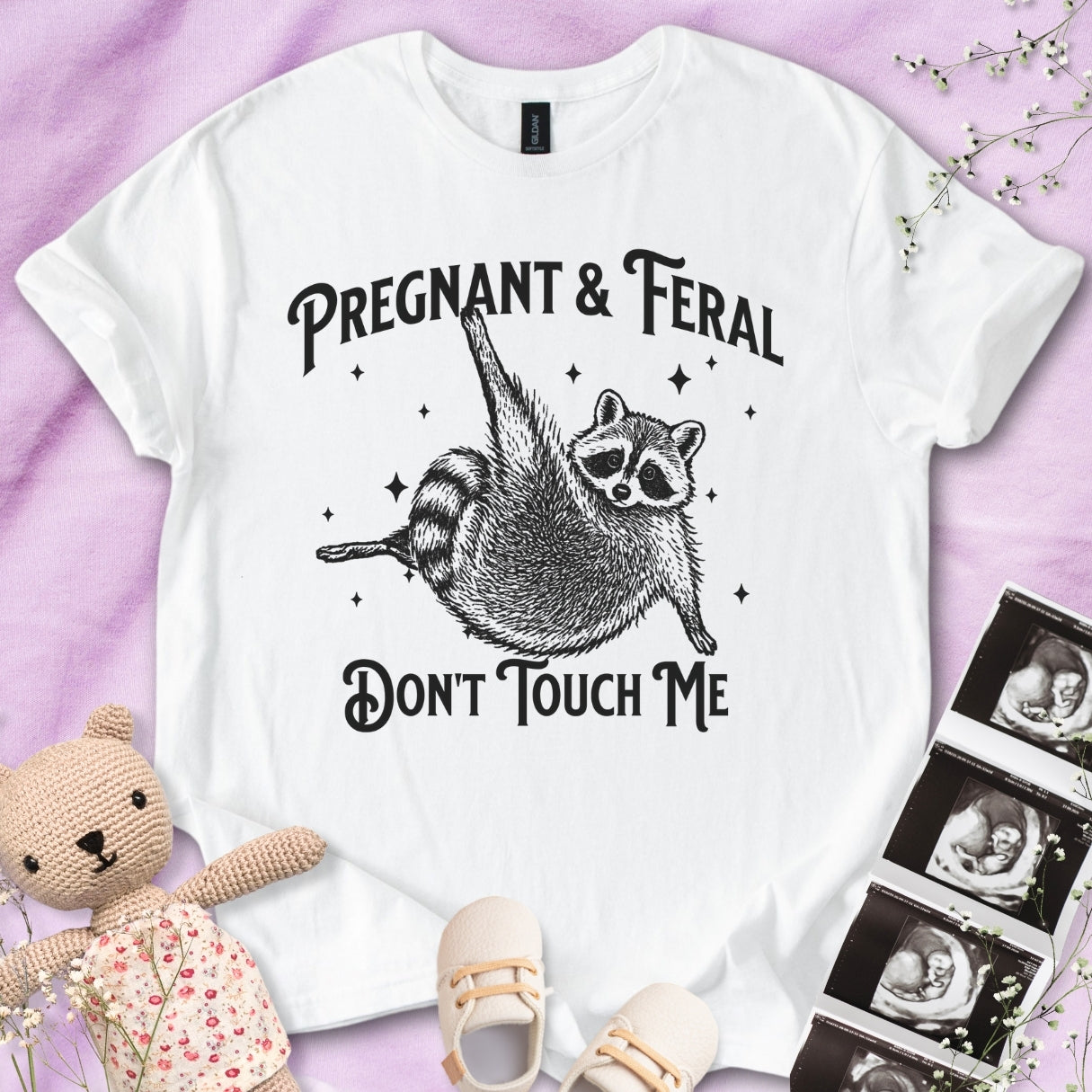 Feral & Pregnant - Don't Touch Me Tee