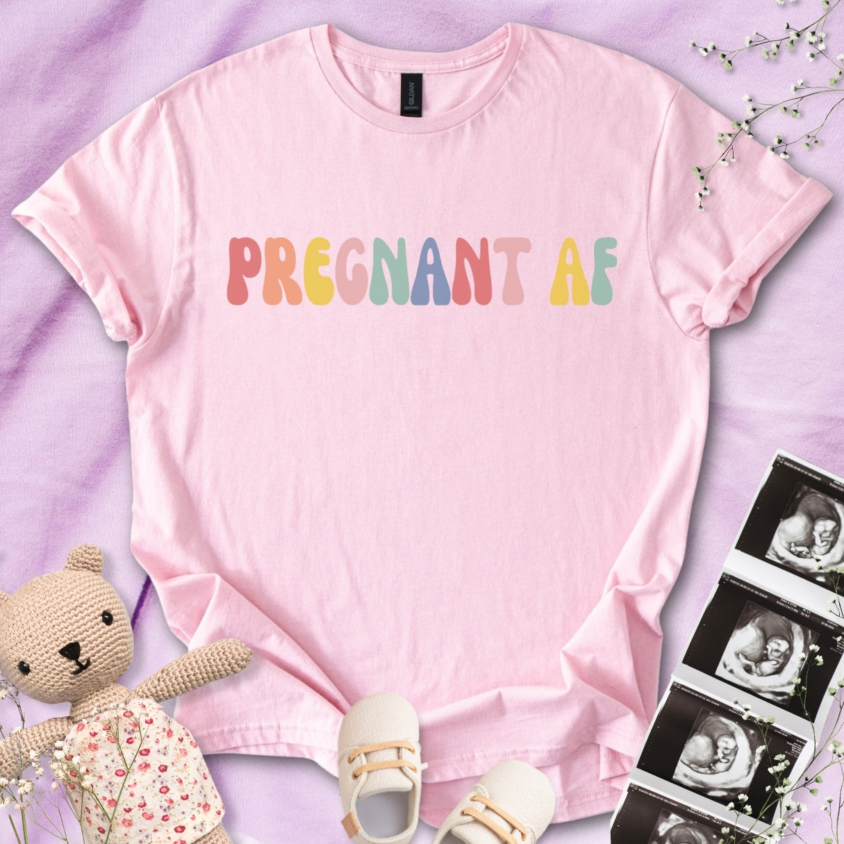 Pregnant AF Tee