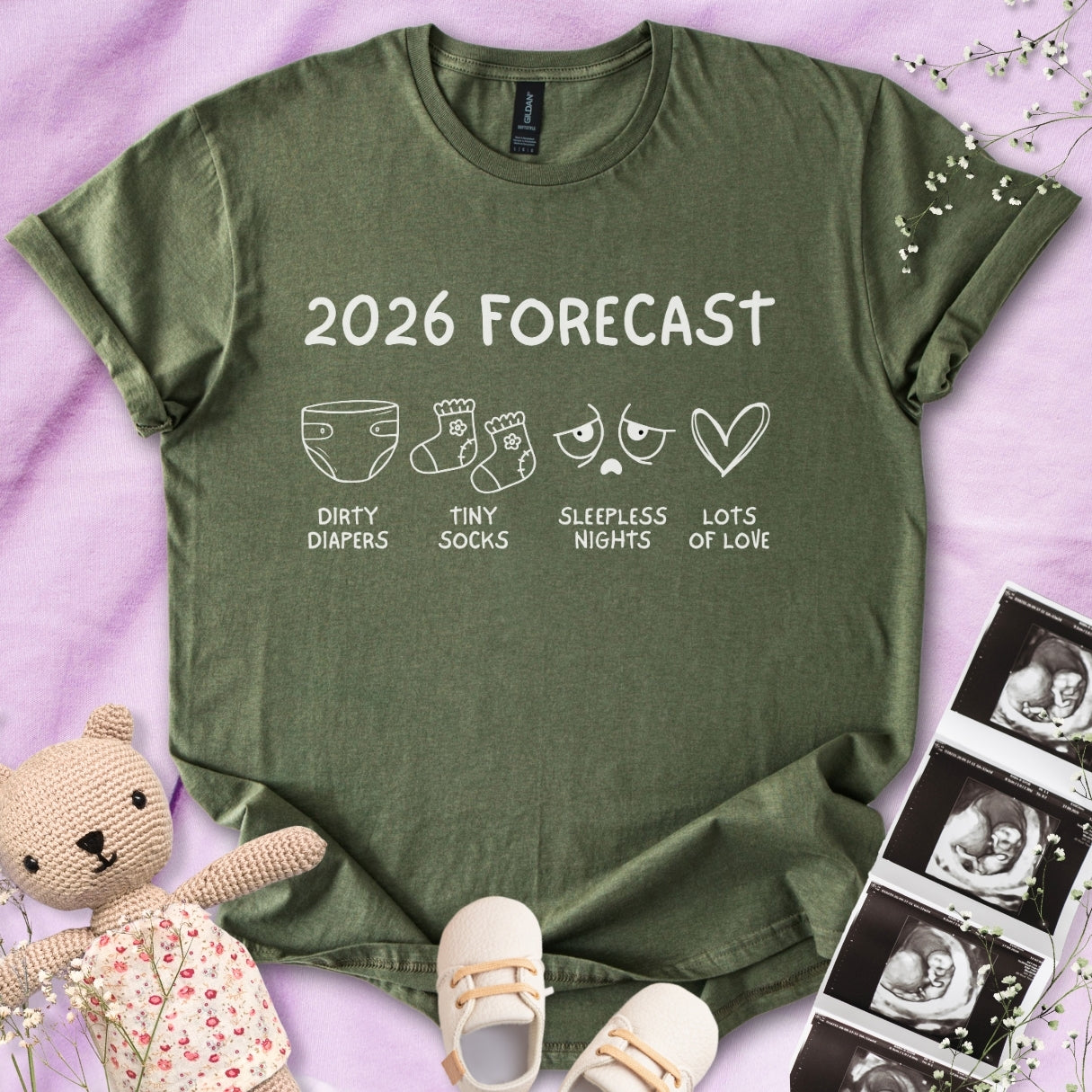 2026 Forecast Pregnancy Tee