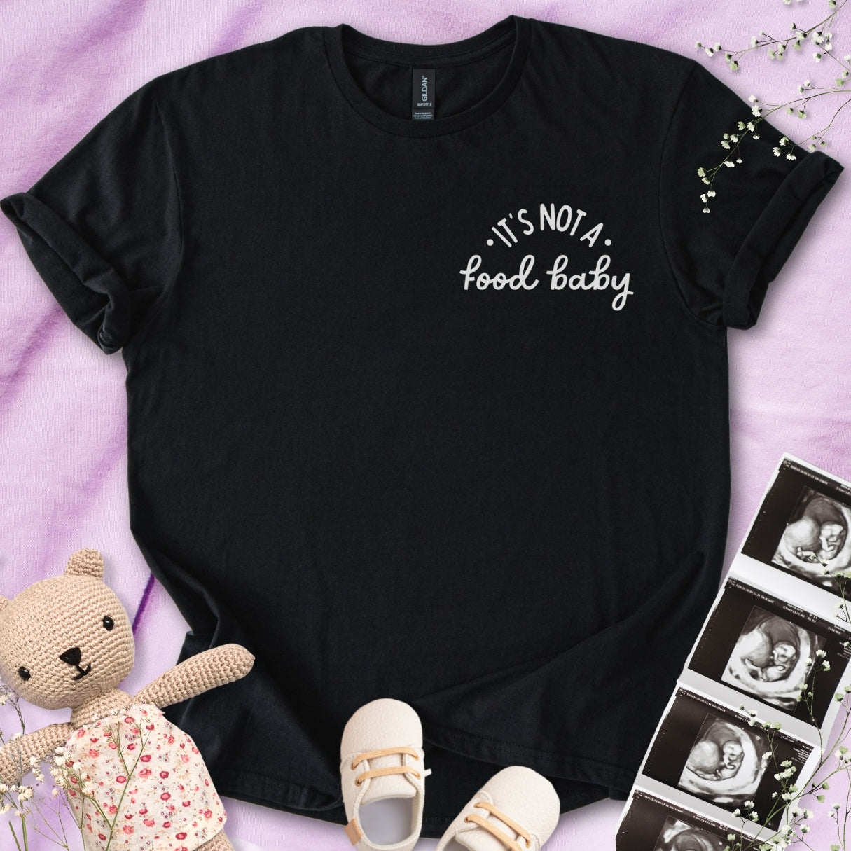 It's Not A Food Baby - Pocket Design Tee