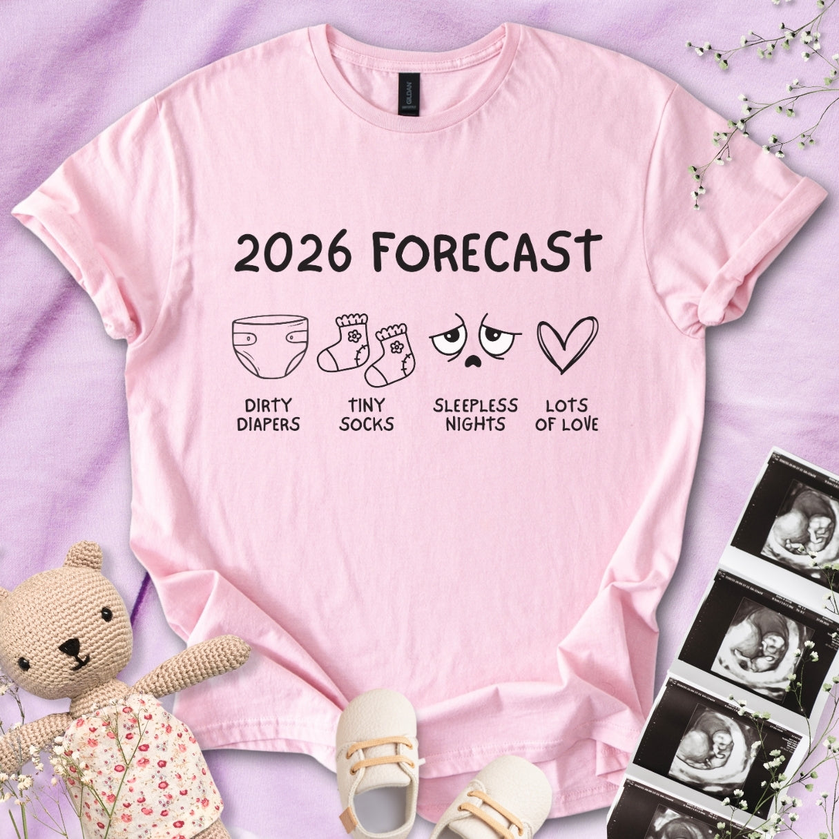 2026 Forecast Pregnancy Tee