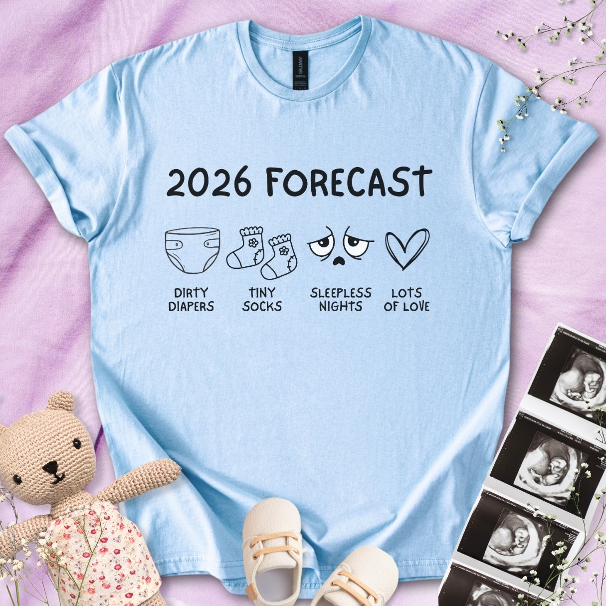 2026 Forecast Pregnancy Tee