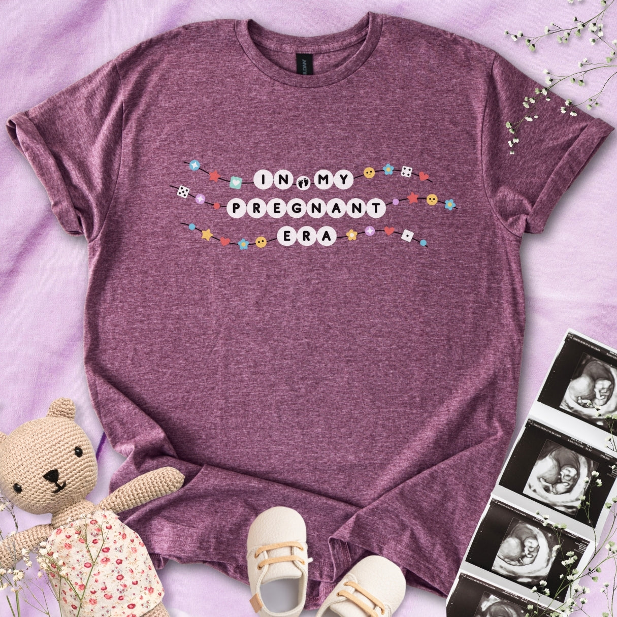 In My Pregnant Era Friendship Bracelet Tee