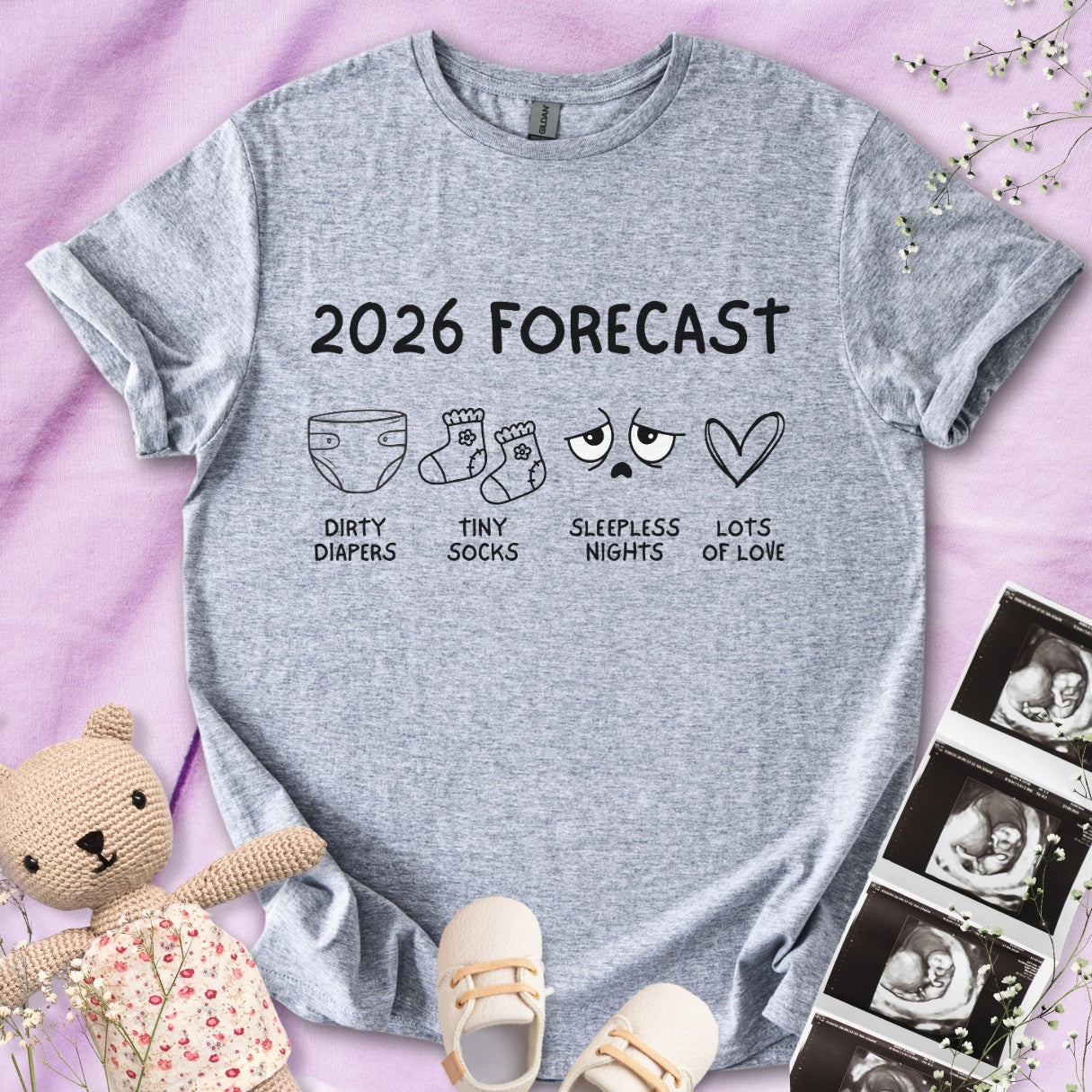 2026 Forecast Pregnancy Tee