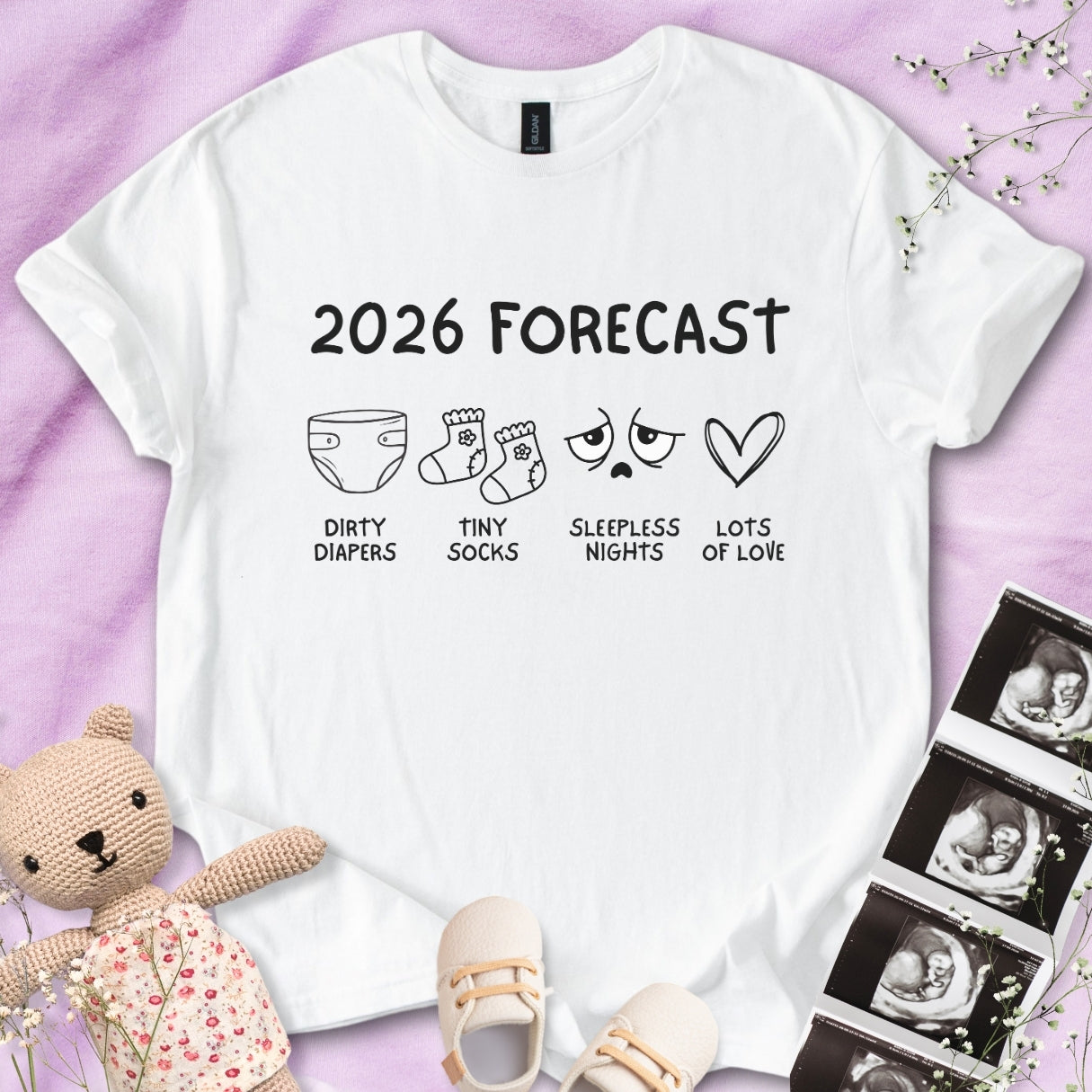 2026 Forecast Pregnancy Tee