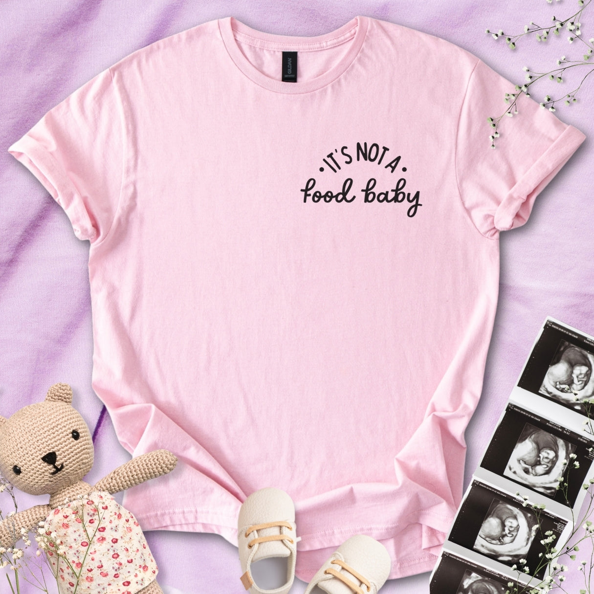 It's Not A Food Baby - Pocket Design Tee