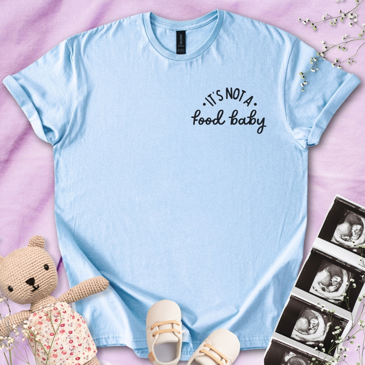 It's Not A Food Baby - Pocket Design Tee