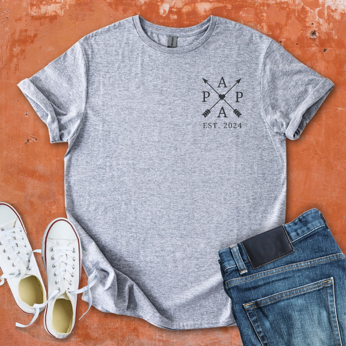 PAPA - Pocket Arrow with Heart Tee