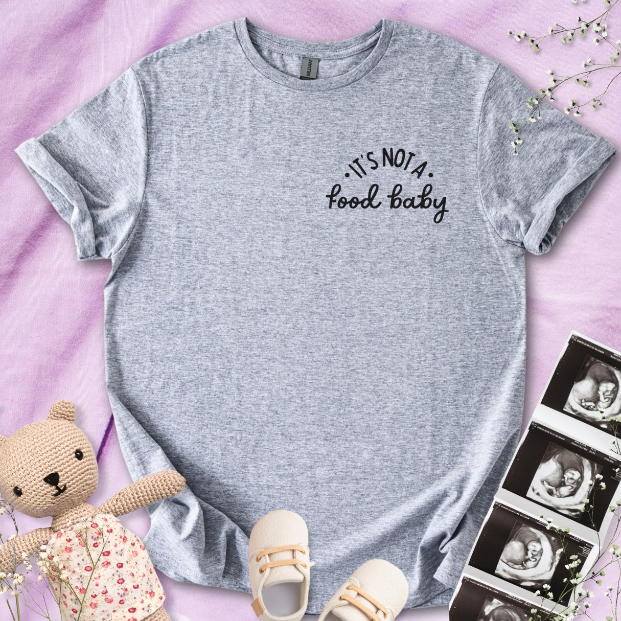 It's Not A Food Baby - Pocket Design Tee
