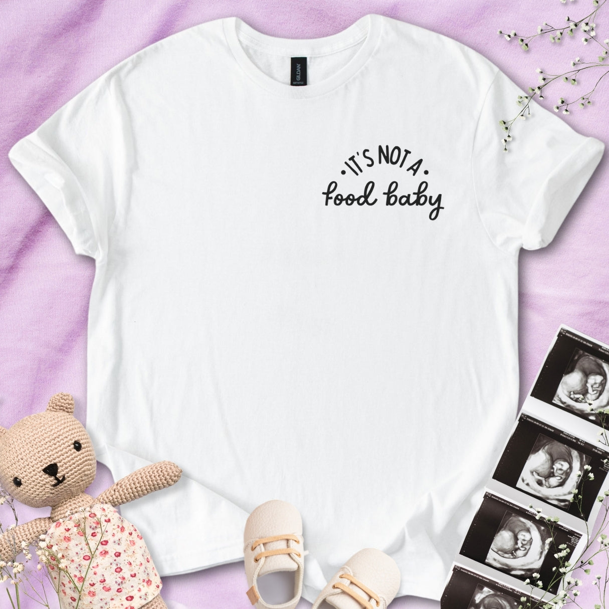 It's Not A Food Baby - Pocket Design Tee