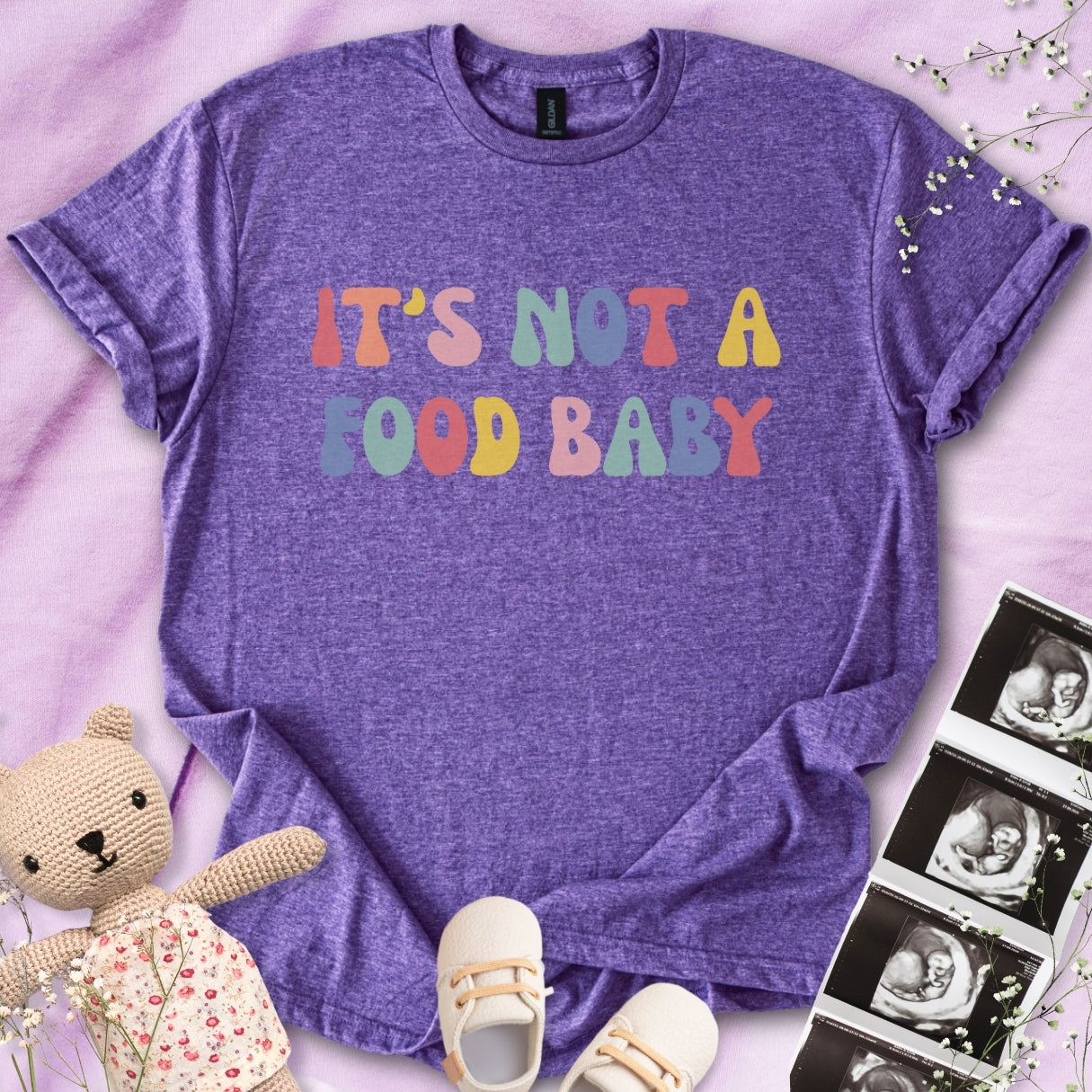 Colorful It's Not A Food Baby Tee