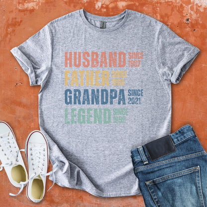 Husband Father Grandpa Legend Tee