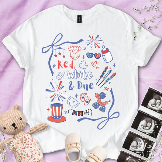 Red, White & Due Tee