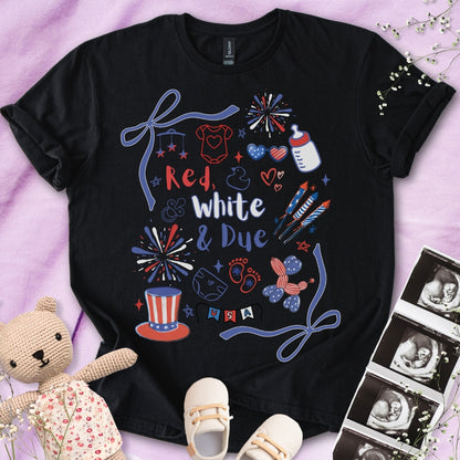 Red, White & Due Tee