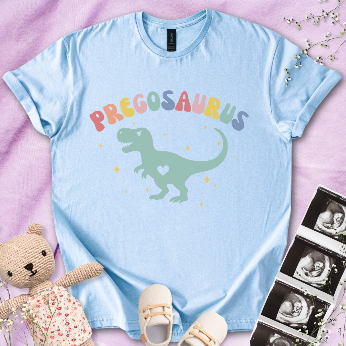 Pregosaurus Colorful Tee