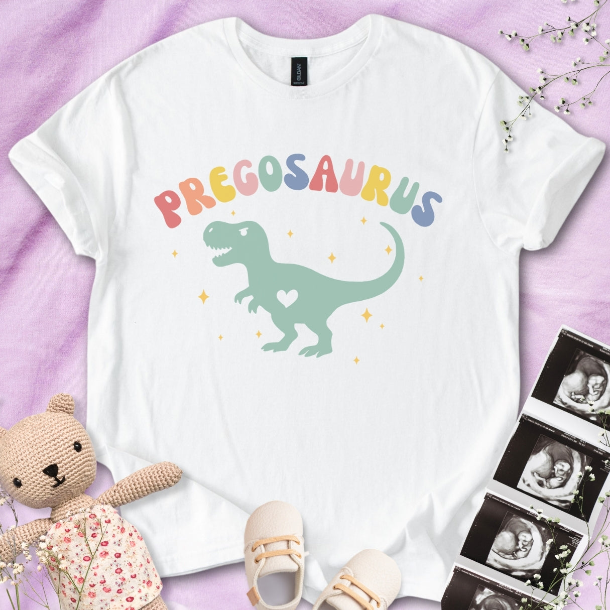 Pregosaurus Colorful Tee