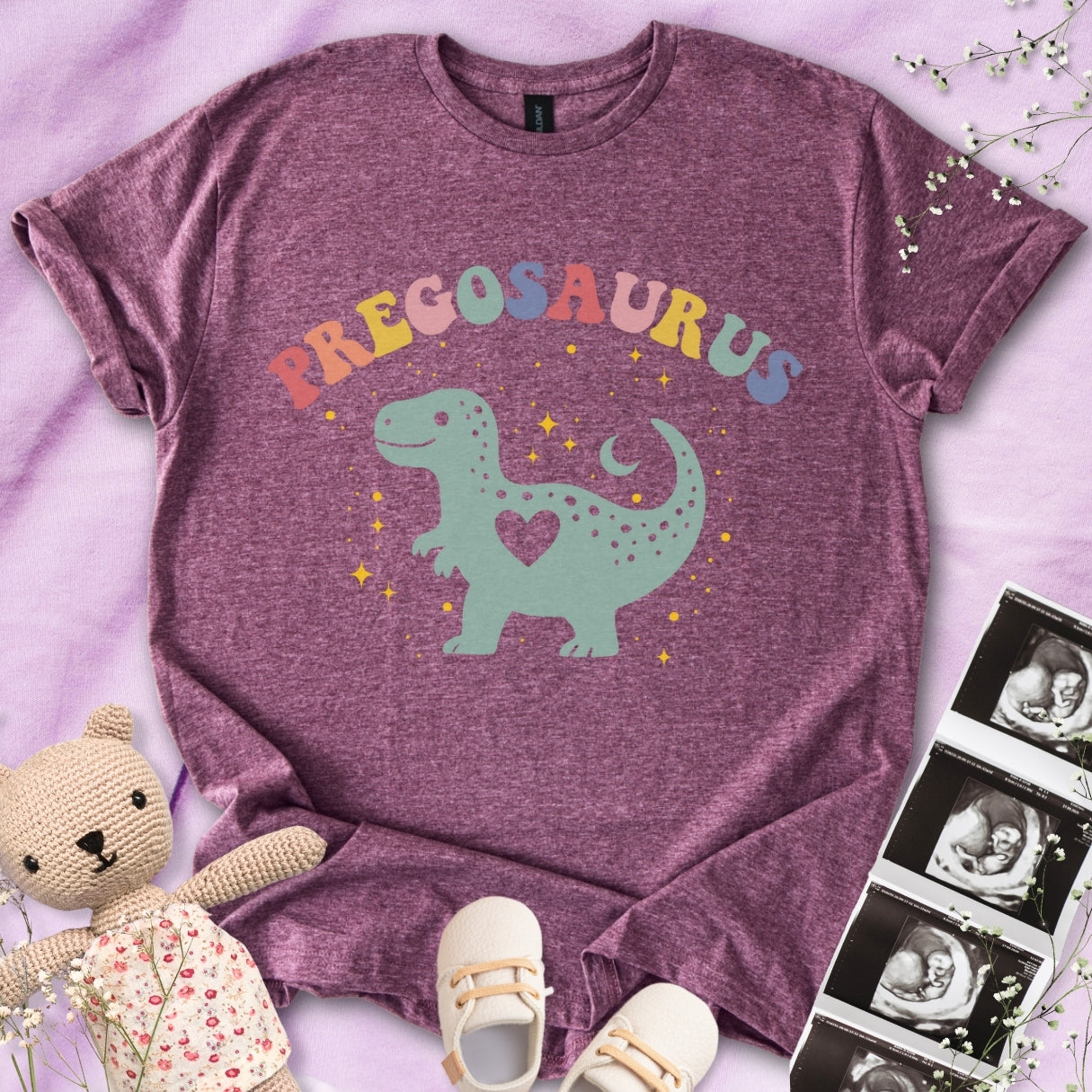 Pregosaurus Heart Tee