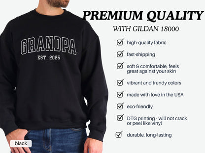 Varsity Male - grandpa 2025 - Gildan 18000