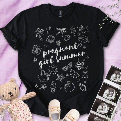 Pregnant Girl Summer Essentials Tee