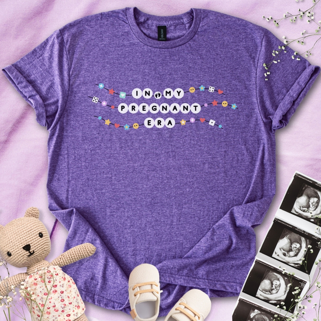 In My Pregnant Era Friendship Bracelet Tee
