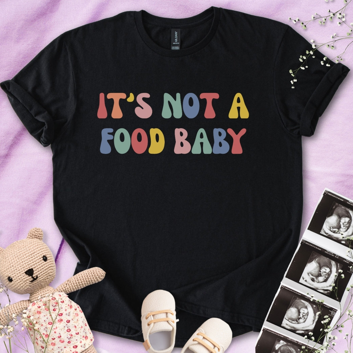 Colorful It's Not A Food Baby Tee