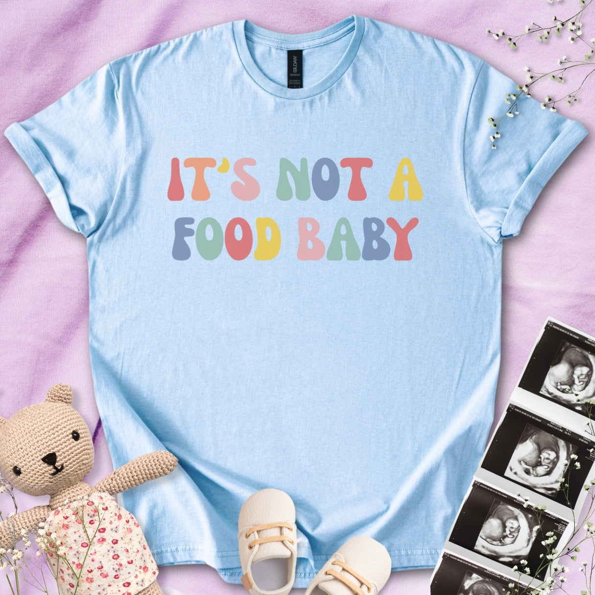 Colorful It's Not A Food Baby Tee